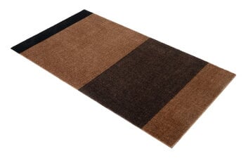 Tica Copenhagen Stripes horizontal rug, 67 x 120 cm, cognac - d.brown - black