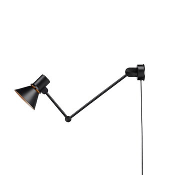 Anglepoise Type 80 W3 wall lamp with cable, matte black