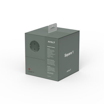 Avolt Square 1 USB extension cord, oak green