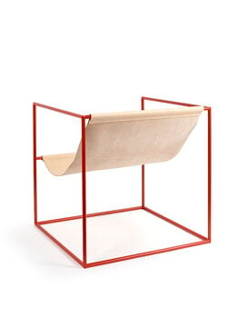 valerie_objects Poltrona Solo Seat, rosso - pelle