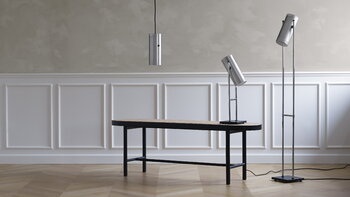 Warm Nordic Lampada da tavolo Trombone, alluminio