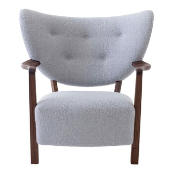 &Tradition Wulff ATD2 lounge chair and ATD3 pouf, Karandash 005 - walnut
