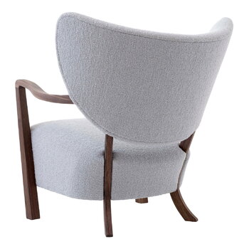 &Tradition Wulff ATD2 lounge chair and ATD3 pouf, Karandash 005 - walnut