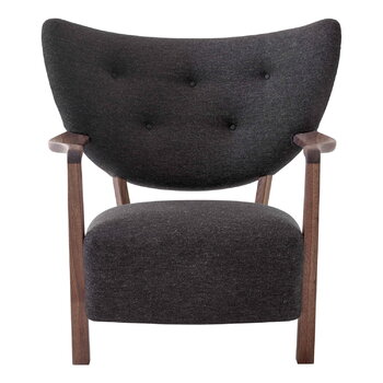 &Tradition Wulff ATD2 lounge chair and ATD3 pouf, Hallingdal 376 - walnut