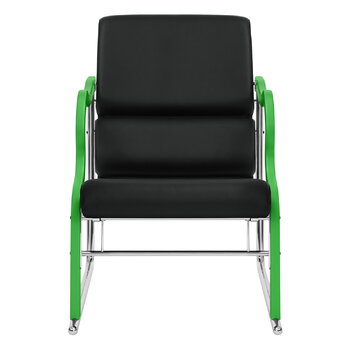 Hem Poltrona Experiment 501, verde - pelle nera, immagine extra