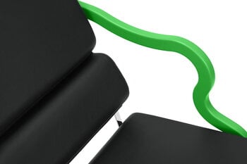 Hem Poltrona Experiment 501, verde - pelle nera, immagine extra