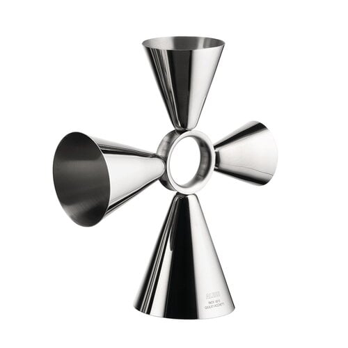 Alessi Quadri Combo jigger, stainless steel | Finnish Design Shop