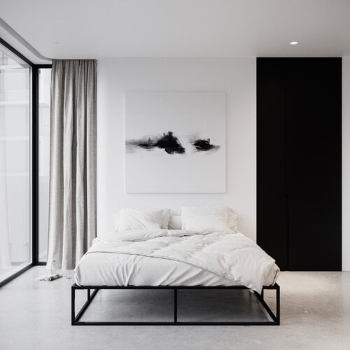 Nichba Bed Frame, black | Finnish Design Shop