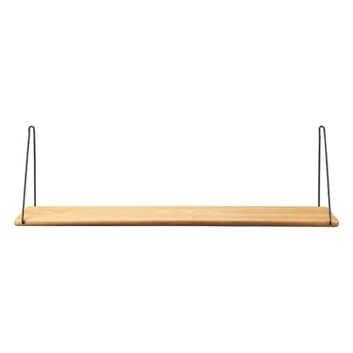 FDB Møbler B145 Shelf, 20 X 90 Cm, Lacquered Oak - Black | Finnish ...