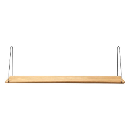 FDB Møbler B145 Shelf, 20 X 90 Cm, Lacquered Oak - Grey | Finnish ...