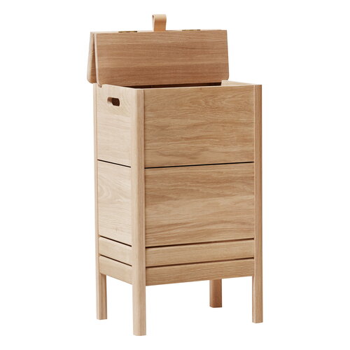Form & Refine A Line laundry box, white oak Finnish Design Shop