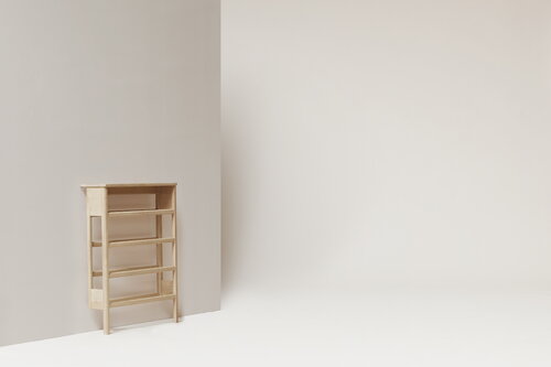 Form & Refine A Line shoe rack, 72 cm, white oak | Finnish Design Shop