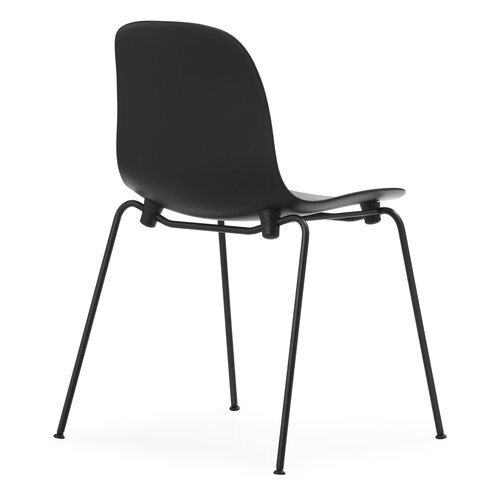 Normann Copenhagen Form chair, stacking, black steel - black | Finnish ...