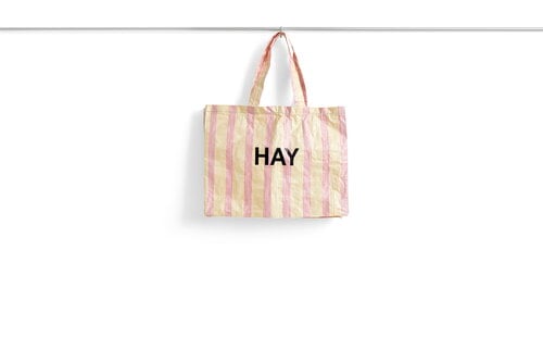 HAY Candy Stripe shopper, M, red - yellow | Finnish Design Shop