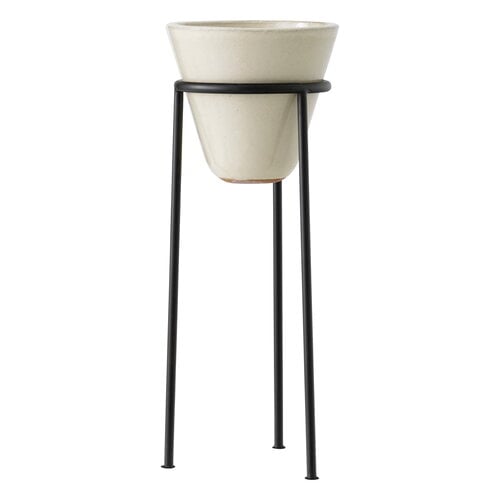 Audo Copenhagen Daiza planter, 65 x 25 cm, ivory | Finnish Design Shop