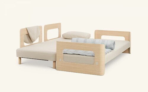 Tapio Anttila Collection ON Wood sofa bed, soap waxed oak - beige |  Pre-used design | Franckly