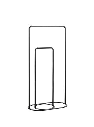 Woud O&O clothes rack, large, black | Finnish Design Shop