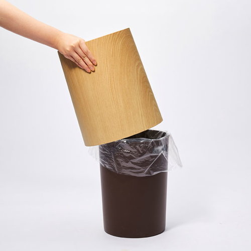 Ideaco Tubelor Homme trash can, oakwood Finnish Design Shop