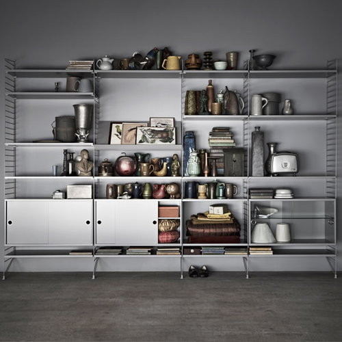 String String shelf 58 x 30 cm, 3pack, grey Finnish Design Shop