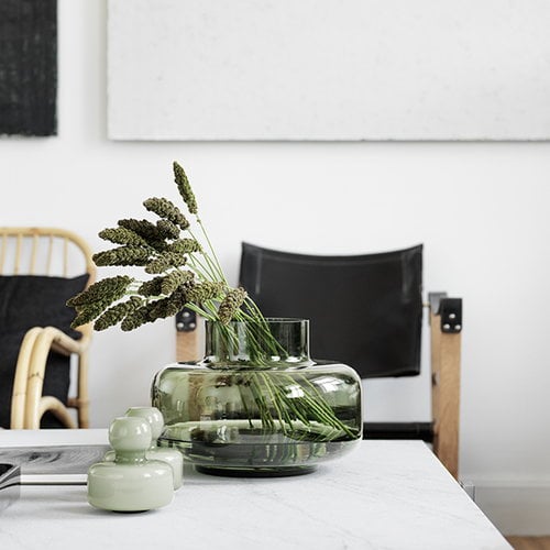 Marimekko Urna vase, olive | Finnish Design Shop