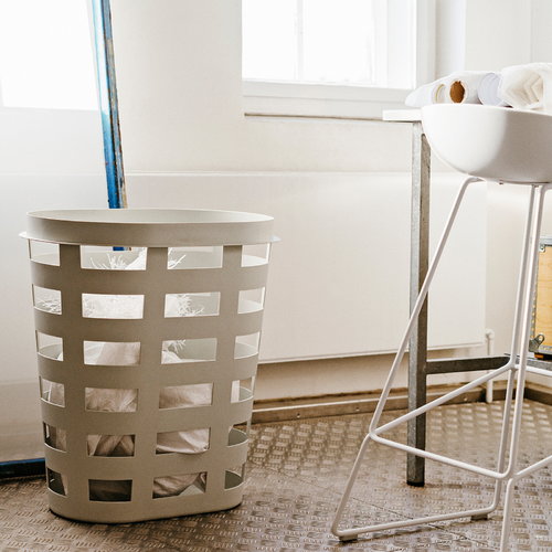 Hay Laundry basket, L, light grey Finnish Design Shop