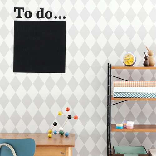 Ferm Living Harlequin wallpaper, grey Finnish Design Shop