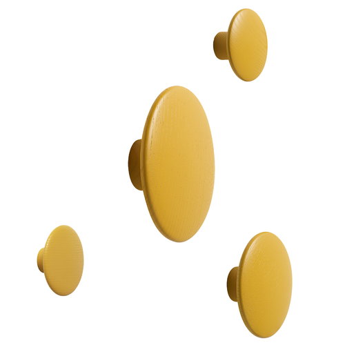 Muuto The Dots coat hook, mustard Finnish Design Shop
