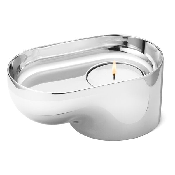 Jensen Nendo tealight holder, stainless steel Finnish Design Shop