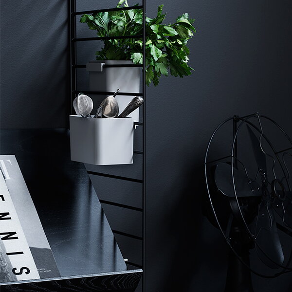 String Furniture String side panels 75 x 20 cm, 2-pack, black | Finnish ...