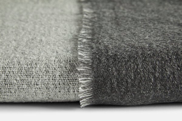 Woud Double throw, dark grey - light grey | Finnish Design Shop