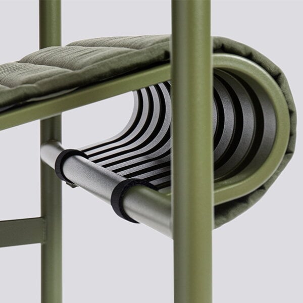 HAY Palissade Quilted cushion for dining bench, sky grey Finnish