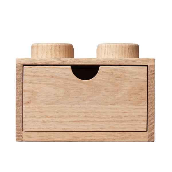 Room Copenhagen Lego Wooden Desk Drawer 4, soaped oak Finnish Design Shop