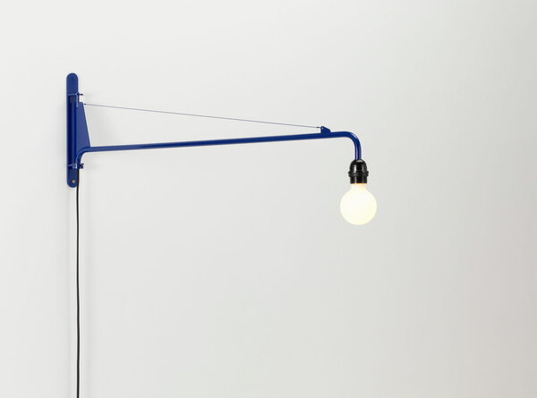 Vitra Petite Potence wall lamp, Prouvé Bleu Marcoule | Finnish Design Shop