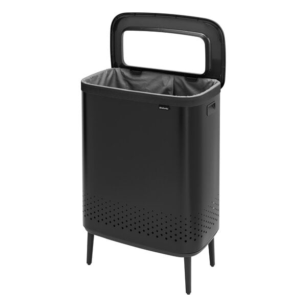 Brabantia Bo Laundry Bin Hi, 2 x 45 L, matt black Finnish Design Shop