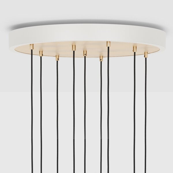 Tala Brass Nine pendant with Voronoi II bulbs | Finnish Design Shop