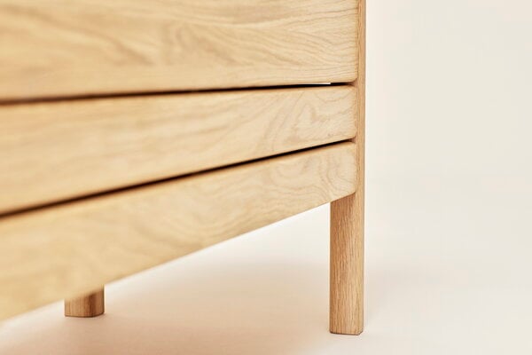 Form & Refine A Line storage bench, 111 cm, white oak | Finnish Design Shop