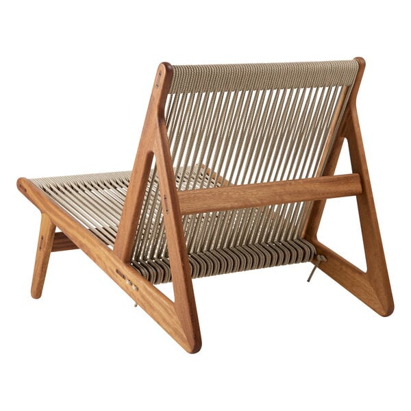 GUBI MR01 Initial Outdoor lounge chair, oiled iroko Finnish Design Shop