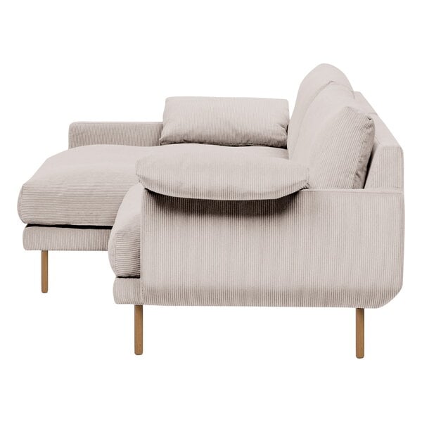 Interface Bebé Sofa W Chaise Longue Left Beige Jagger 3 Oak