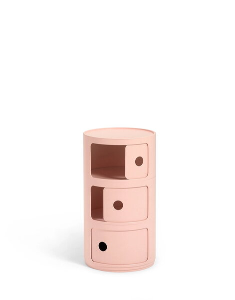 Kartell Componibili Bio storage unit, pink | Finnish Design Shop