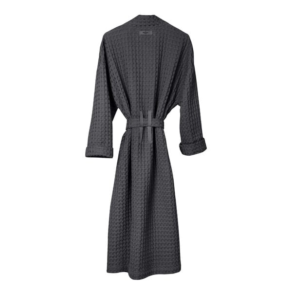 The Organic Company Big Waffle bathrobe, dark grey Finnish Design Shop