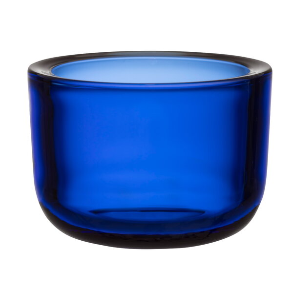 Iittala Valkea Tealight Candleholder, 60 Mm, Ultramarine Blue | Finnish ...