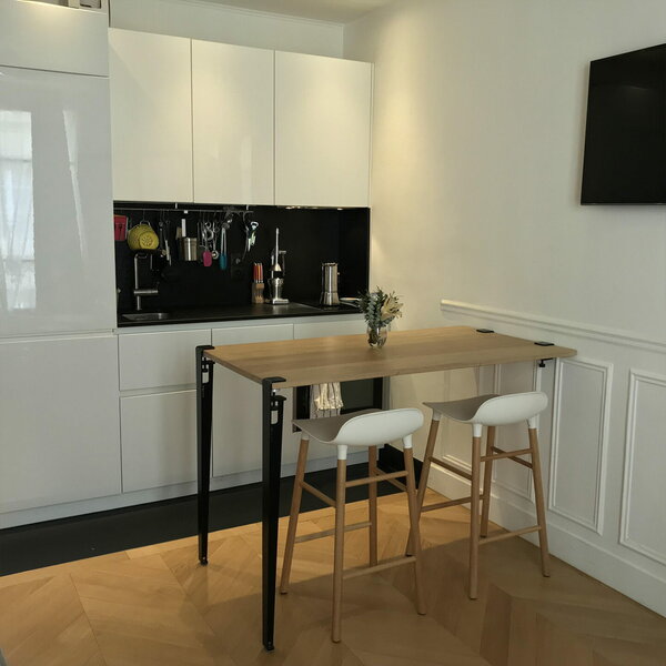 TIPTOE Bar table leg 110 cm, 1 piece, graphite black Finnish Design Shop