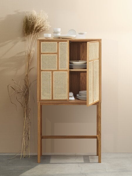 Design House Stockholm Air cabinet, oak - cane | Finnish Design Shop