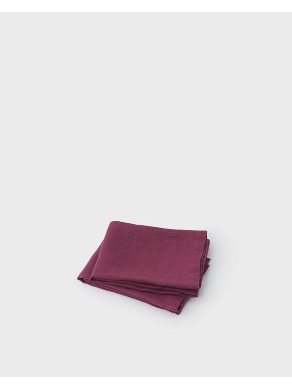 Tea towels, Linen glass towel, claret, Red