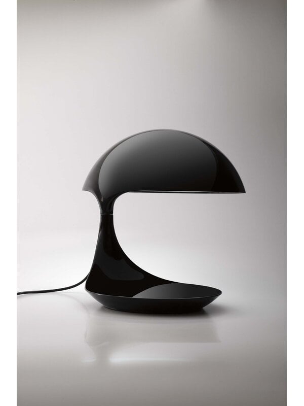 Lighting, Cobra table lamp, black, Black