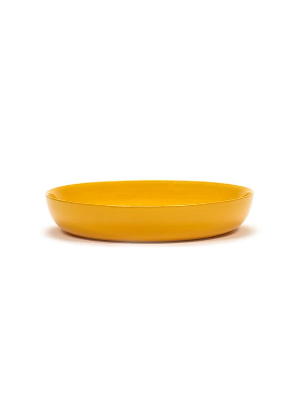 Plates, Feast deep plate, 2 pcs, yellow - black, Yellow