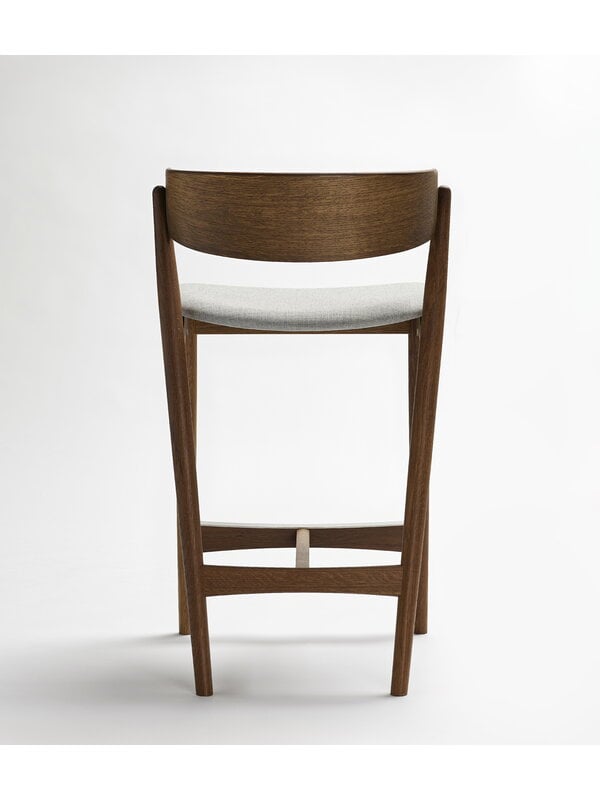 Bar stools & chairs, No 7 bar stool, 65 cm, smoked oak - grey Remix 123, Brown