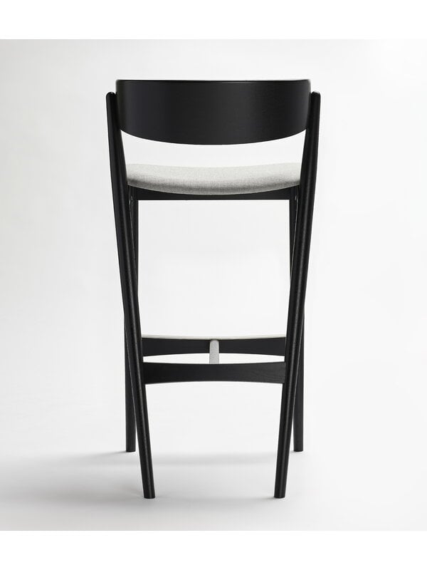 Bar stools & chairs, No 7 bar stool, 75 cm, black - grey Remix 123, Black