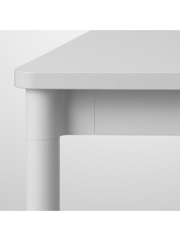 Dining tables, Base table 190 x 85 cm, laminate with ABS edges, White