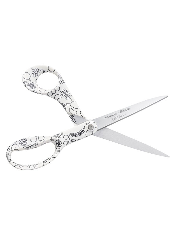 Scissors, FXI Frutta scissors 21 cm, black - white, White